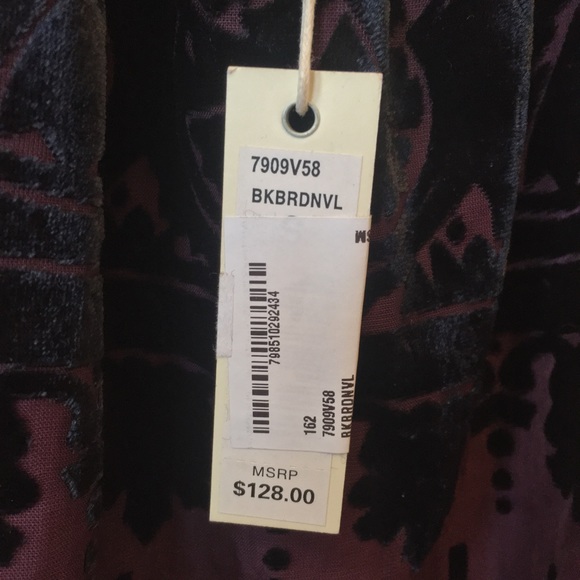Highneck velvet cocktail dress (NWT) - Picture 5 of 7